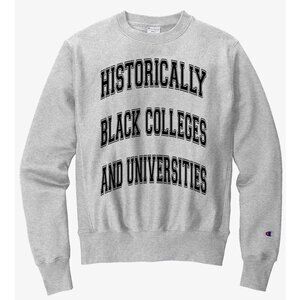 BCU X CHAMPION HBCU Arch Crewneck Gray Reverse Weave Sweatshirt - Size S
